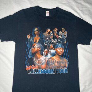 Millennium Tour 2021 Concert Tee Omarion Bow Wow Ashanti Size M